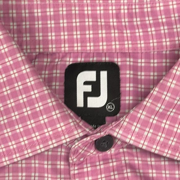 FOOTJOY LISLE PINK GOLF SHORT SLEEVE  POLO MENS XL - Picture 4 of 6